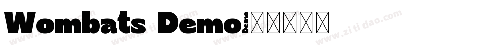 Wombats Demo字体转换